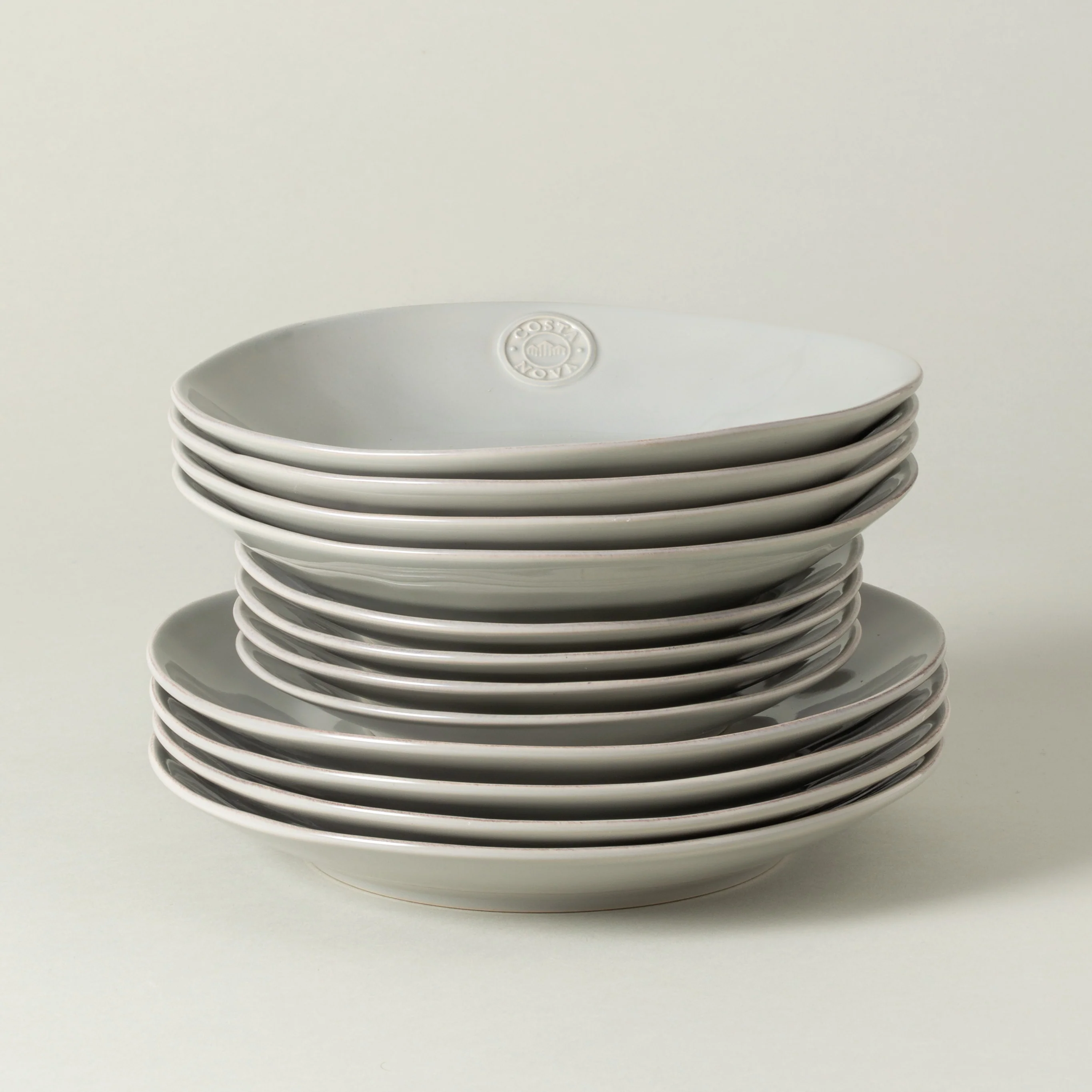 12-Piece Dinnerware Set with Soup/Pasta Plate Nova