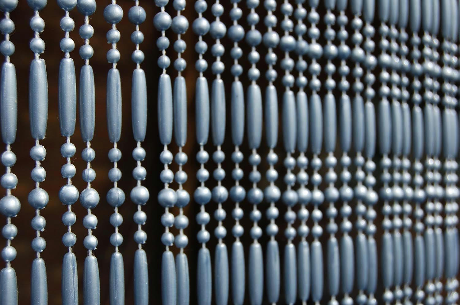 - Rideau de porte en perles grises frejus 90x210 cm