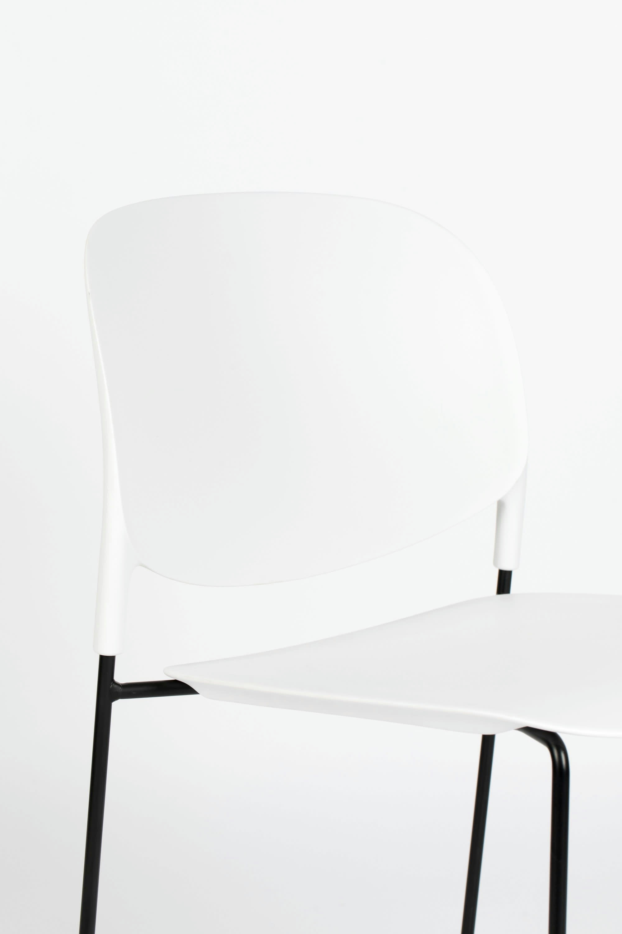 STACKS - Chaise en polypropylène blanc