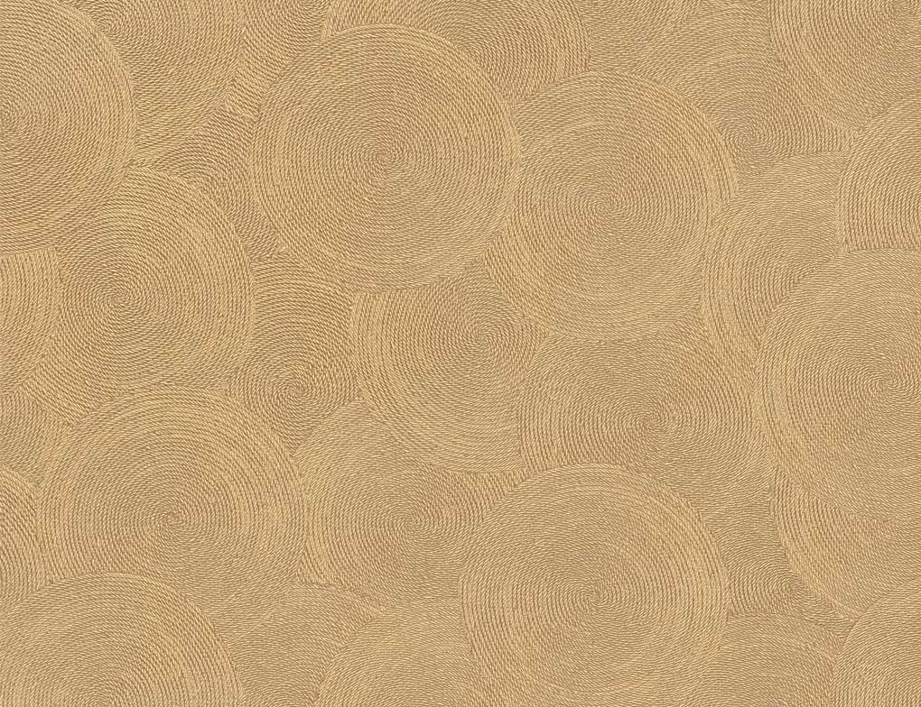 Vliestapete Kreise Gold