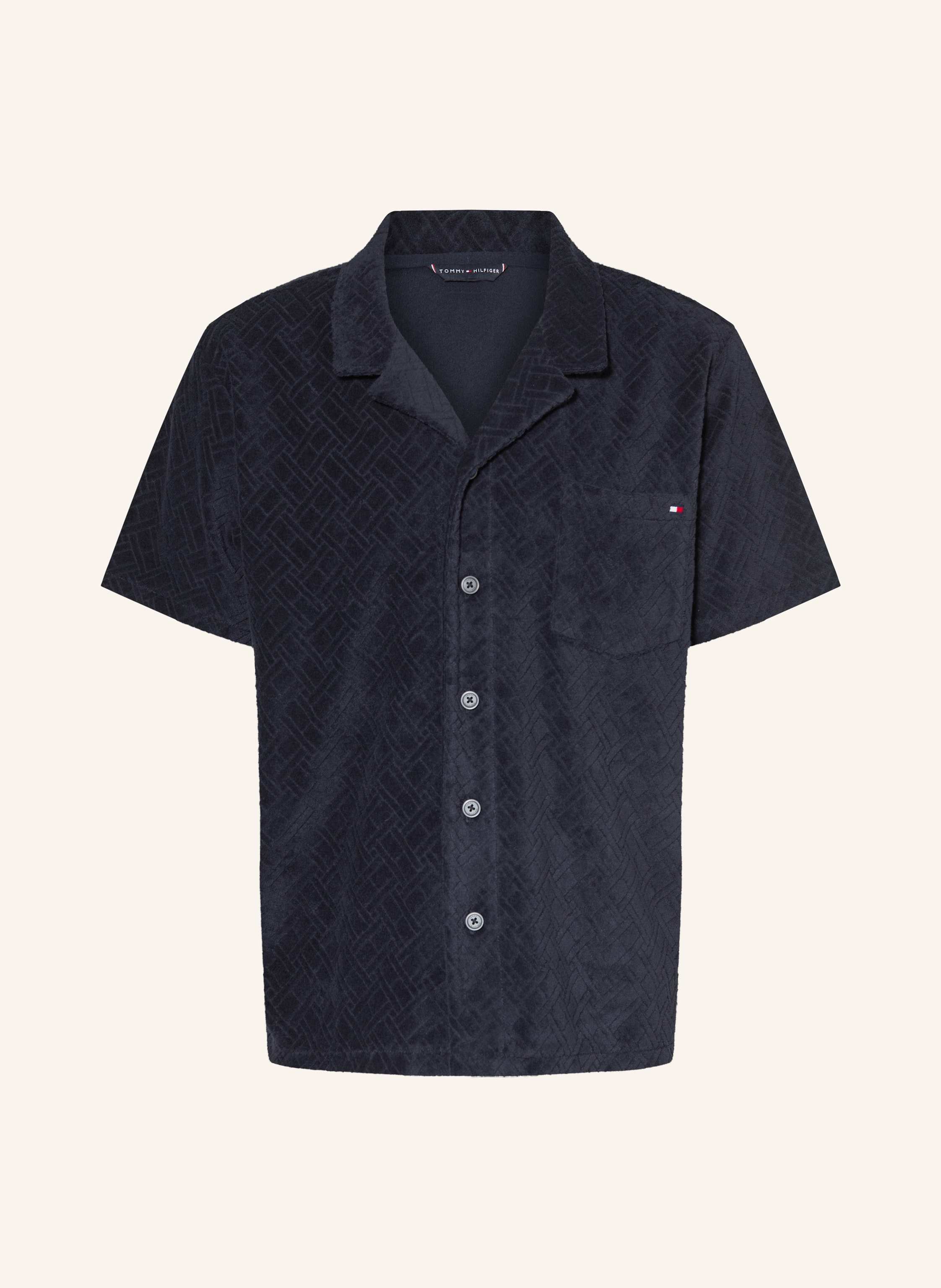 TOMMY HILFIGER Resorthemd Comfort Fit aus Frottee
