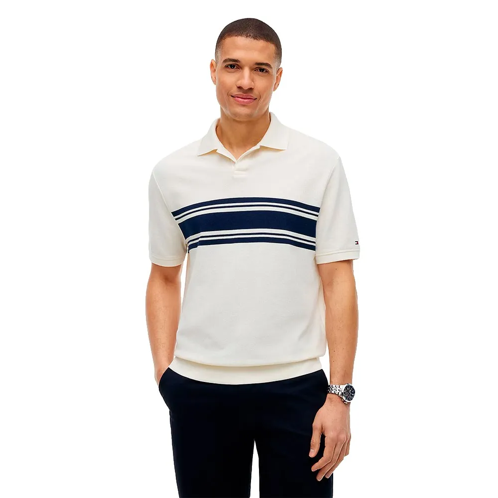 Tommy Hilfiger Placed Breton Classic Fit short sleeve polo