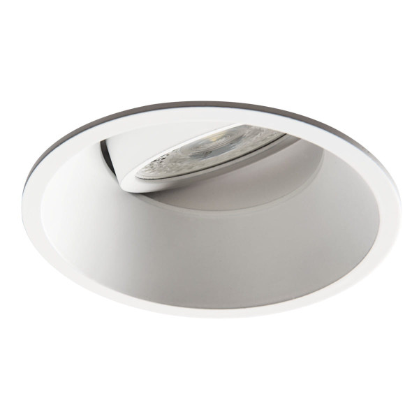 Oprawa wpuszczana okrągła biała 9cm IVRI 1xGU10x35W IP20 Kanlux