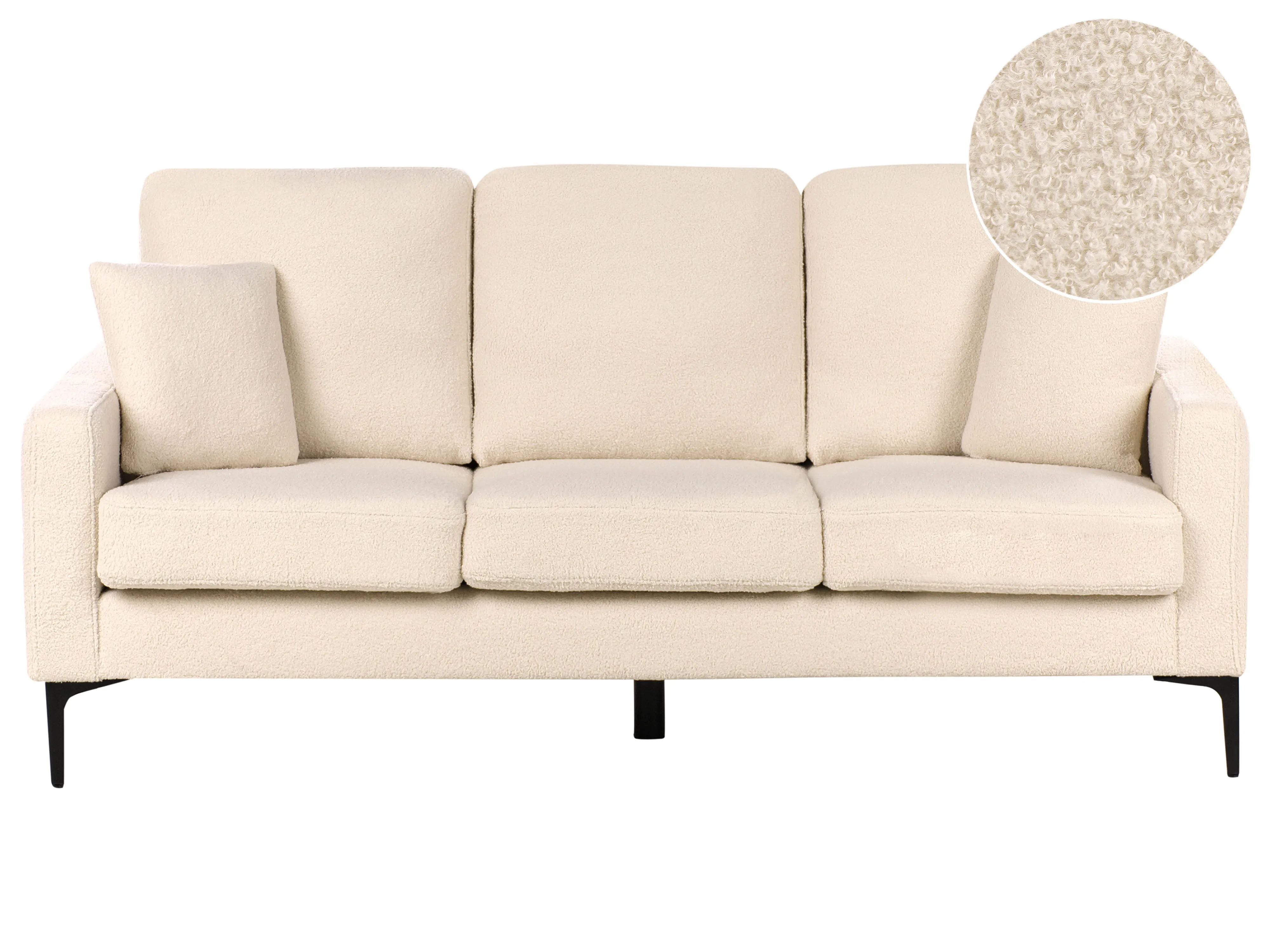 Sofa 3 Seater GAVLE Boucle Beige