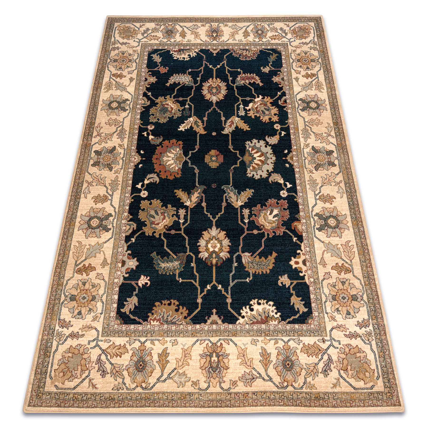 Dywan wełniany POLONIA Loare Ramka velvet granat 170x235 cm
