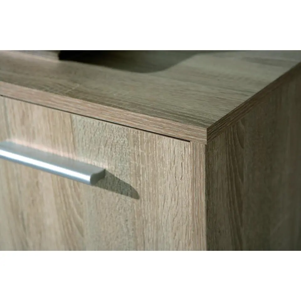 Hioshop Egir kommode 6 deuren Sonoma eiken decor