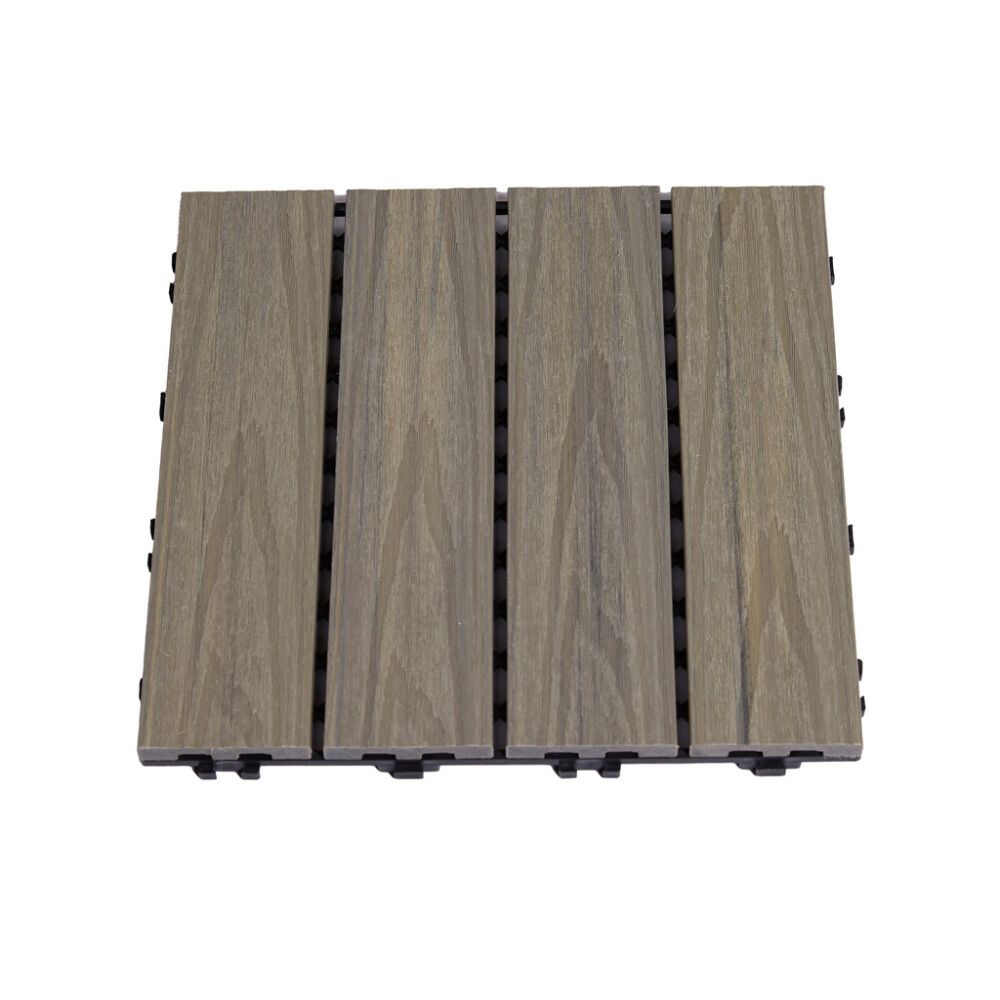 TREHELLE HORTUS KOMPOSITT 30X30CM LYSGRÅ 4PK
