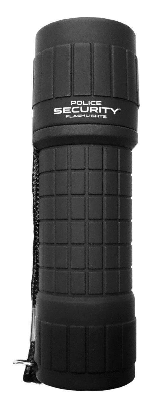 Police Security 100 Lumens Jumpstart LED Handheld Flashlights, Batteries Included, Black, 2-pk