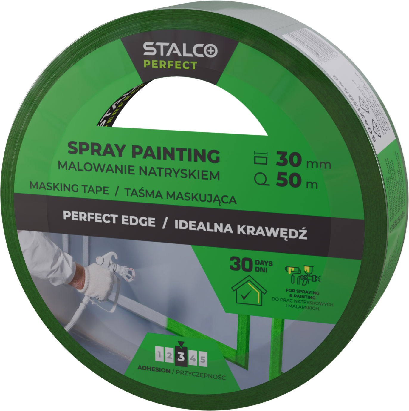 Taśma maskująca do malowania natryskiem 30mm x 50m STALCO PERFECT S042138548