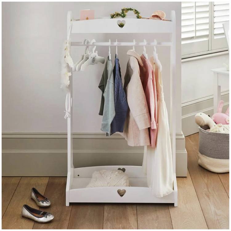 Great Little Trading Company Sweetheart Dressing Rail -White