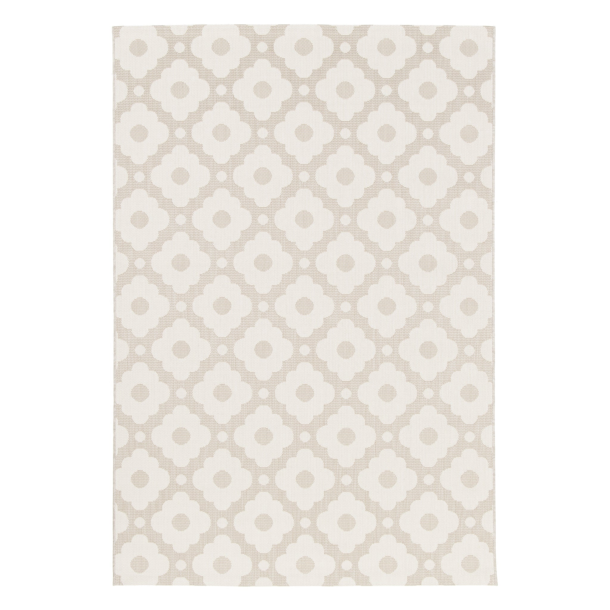AFK Living vloerkleed Daisy - voor binnen en buiten - beige - 160 x 230 cm
