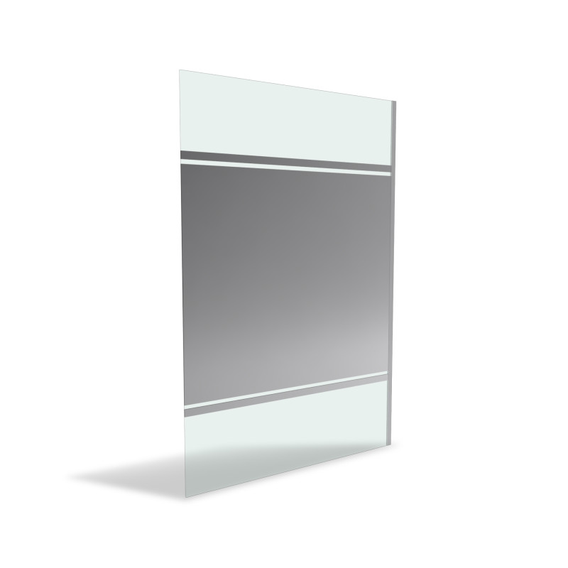 Paroi de douche Parma 2 miroir 140 x 200 cm AURLANE