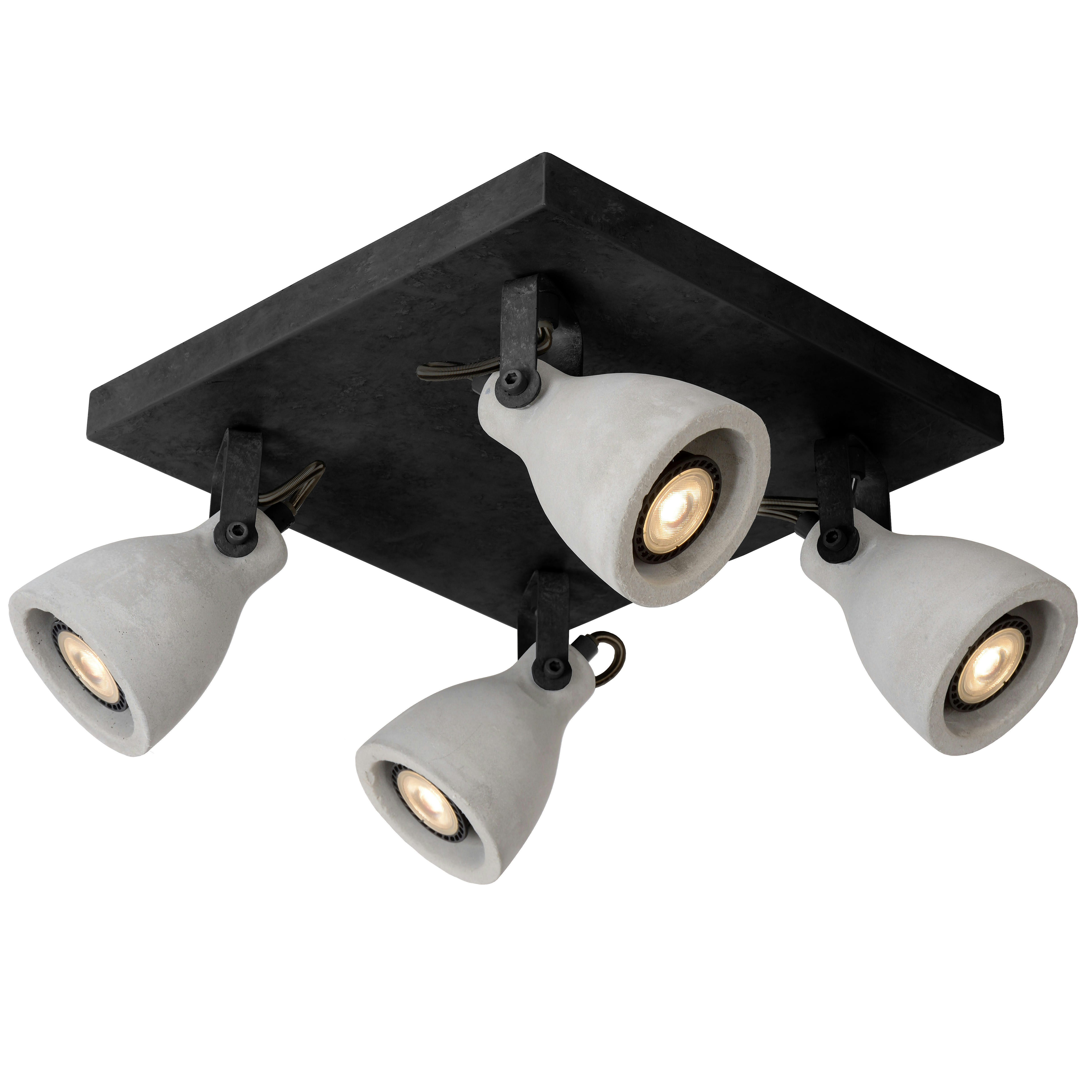 CONCRI-LED - Spot de plafond en métal noir