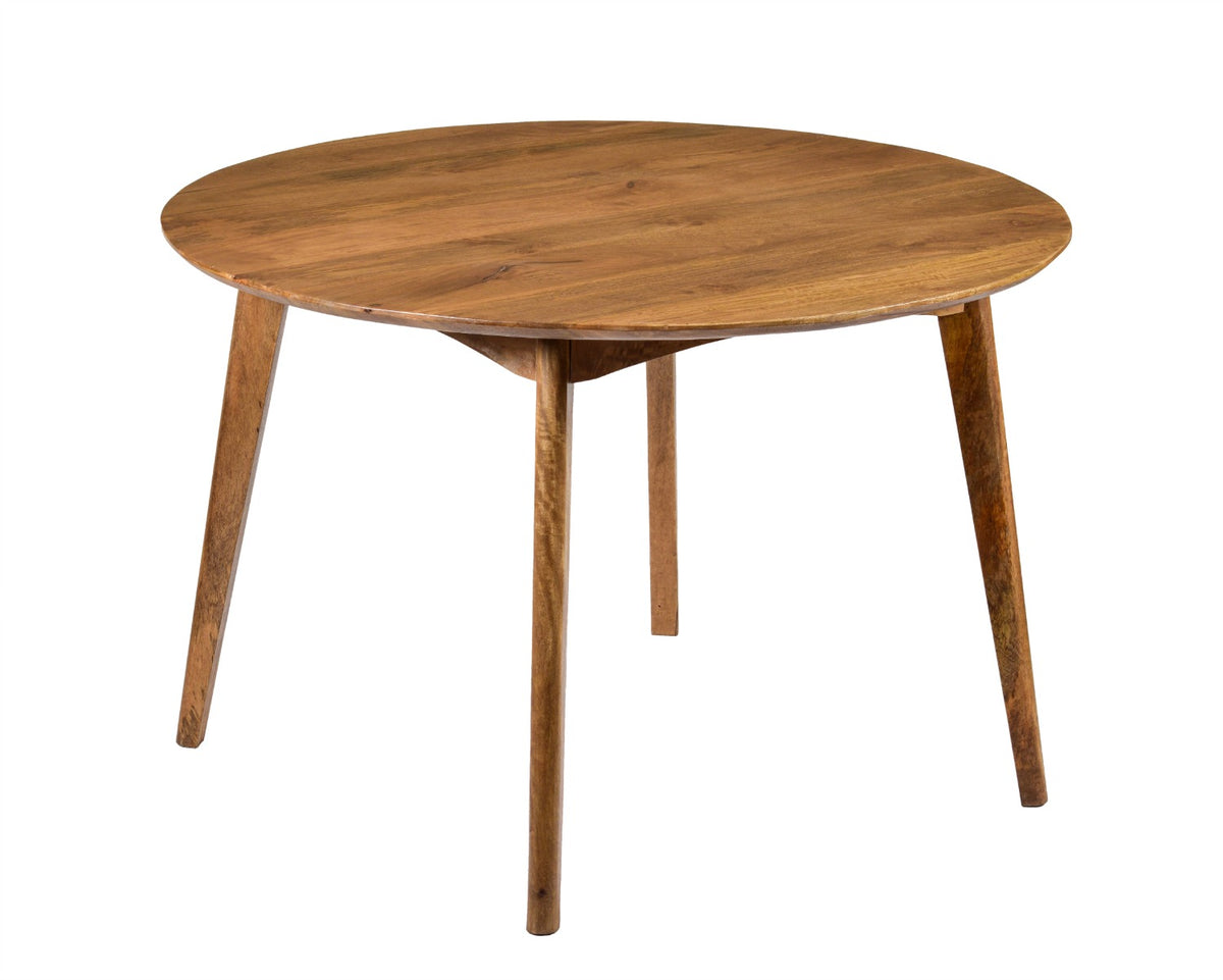 Livingfurn eetkamertafel Elias Round - 120cm - mangohout