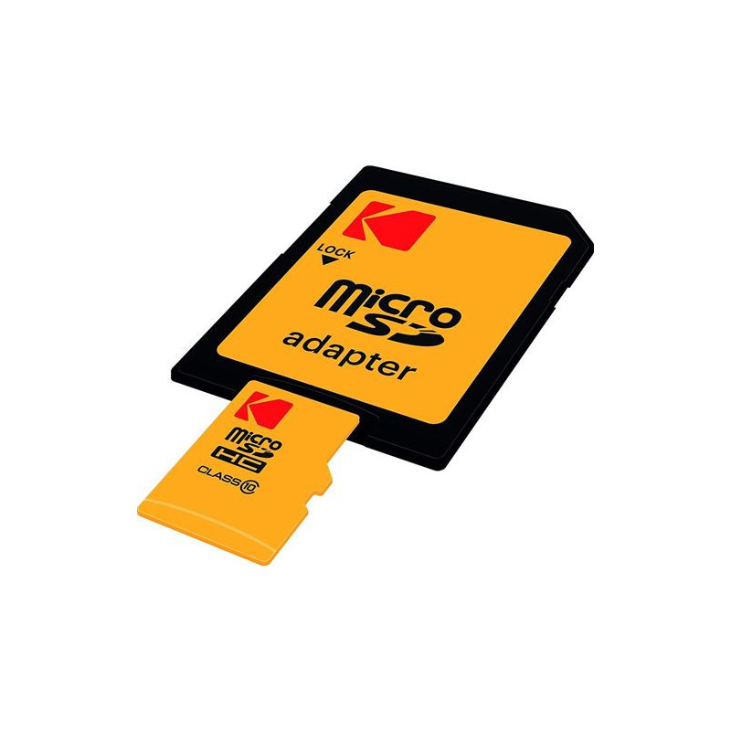Carte micro SD Class 10 avec adaptateur 16 GB KODAK