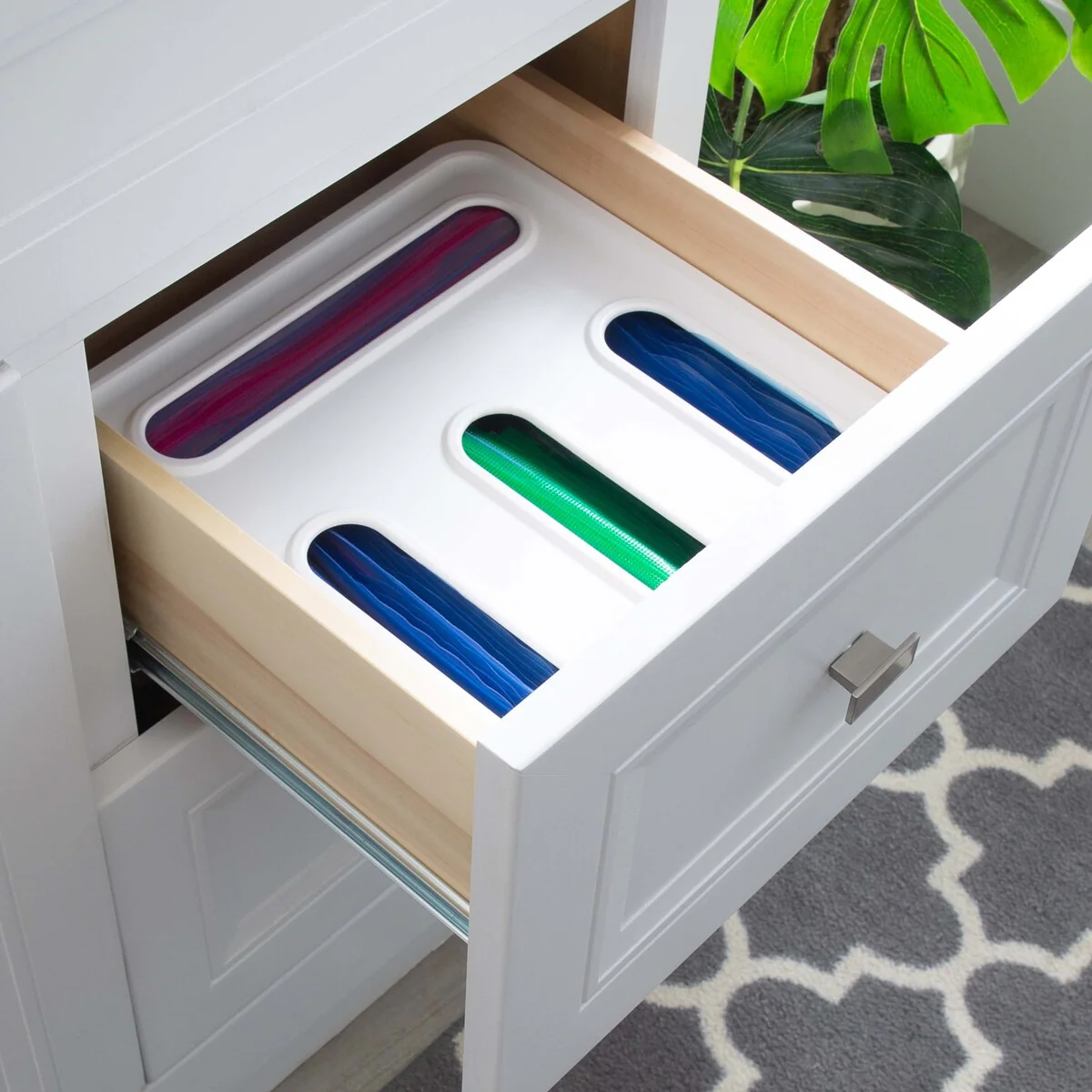 Kitchen Details 4 Compartment Storage Bag Organizer