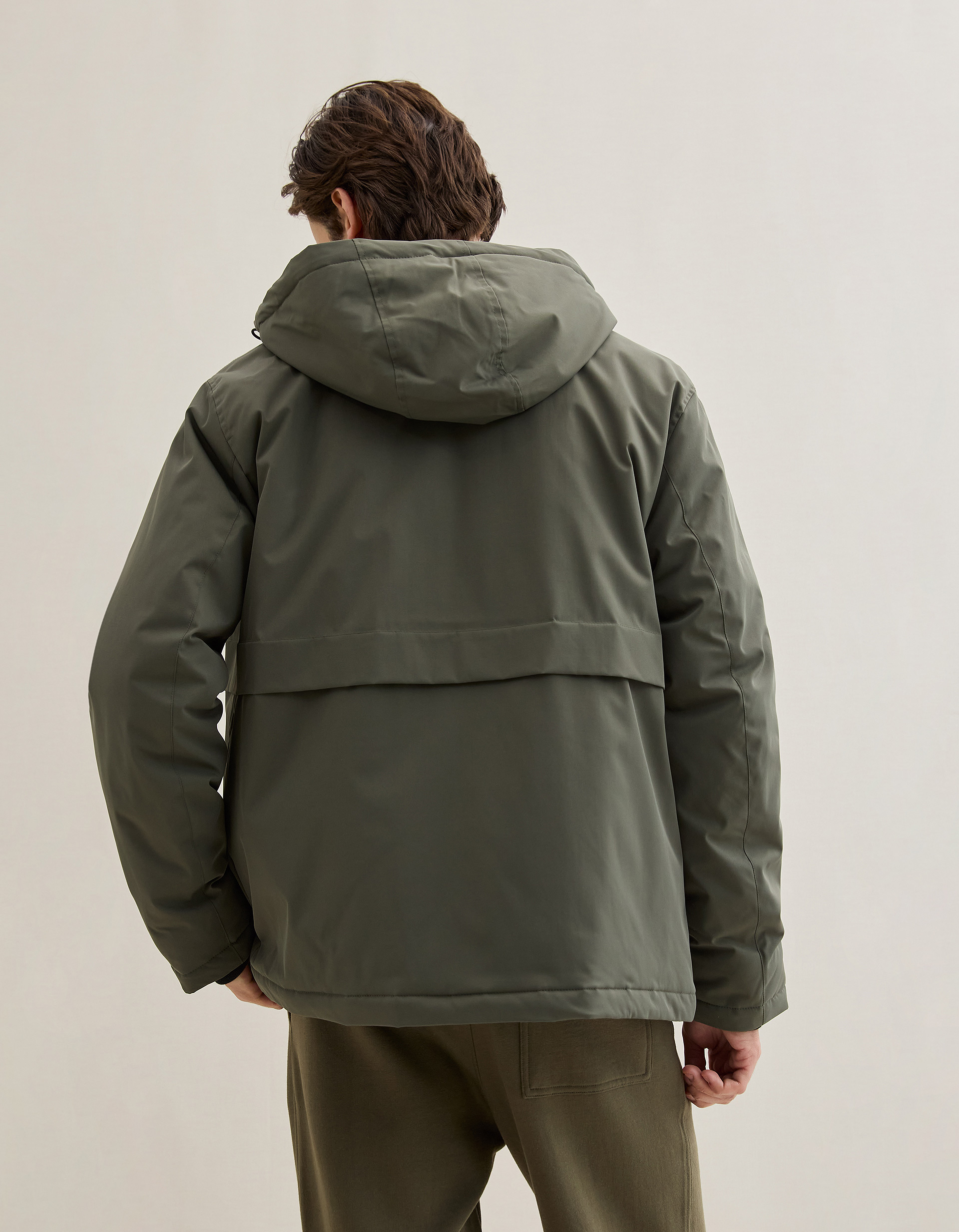 Parka com Capuz, Homem, Verde Escuro