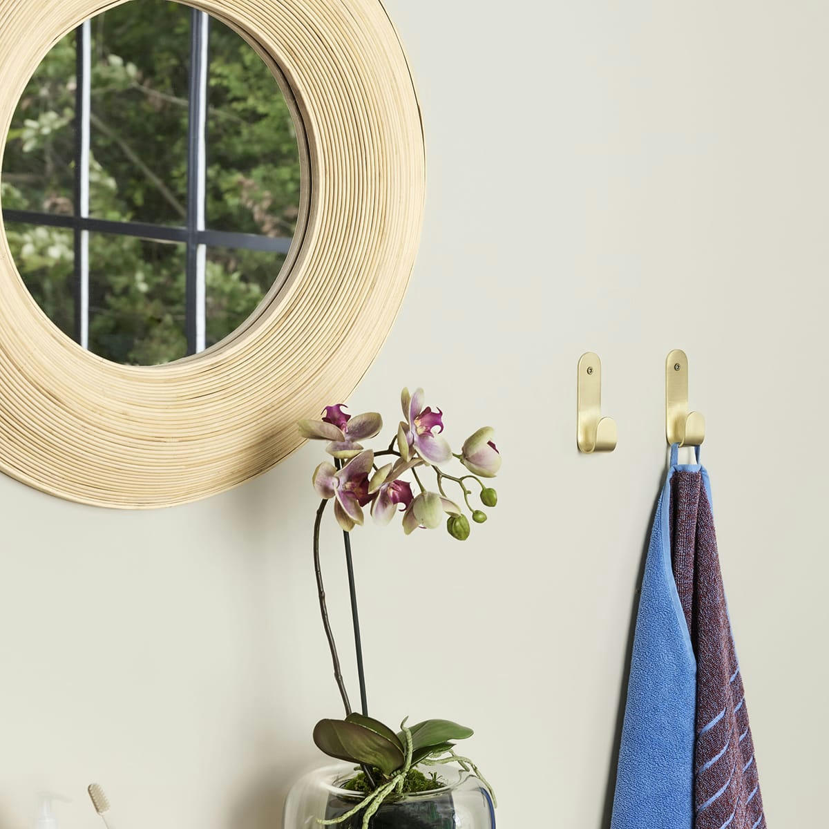 HUBSCH - Patère crochet métal doré