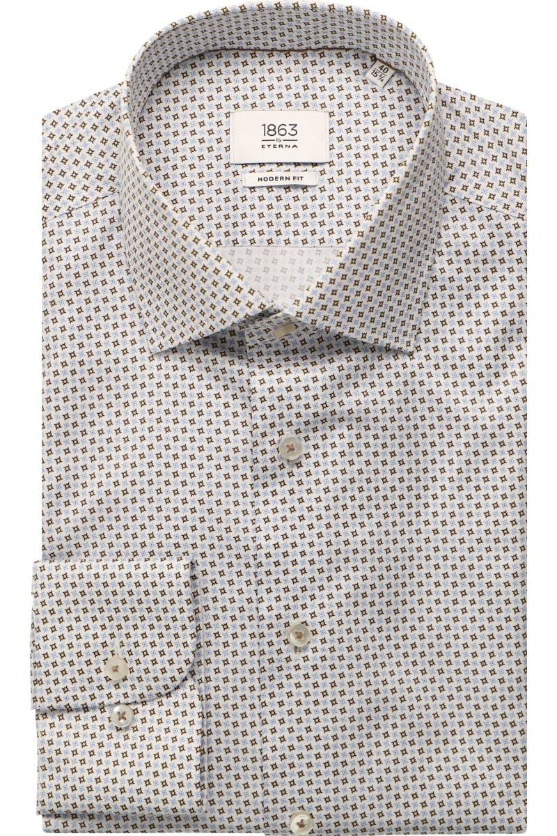 ETERNA 1863 Modern Fit Hemd himmelblau, Bedruckt