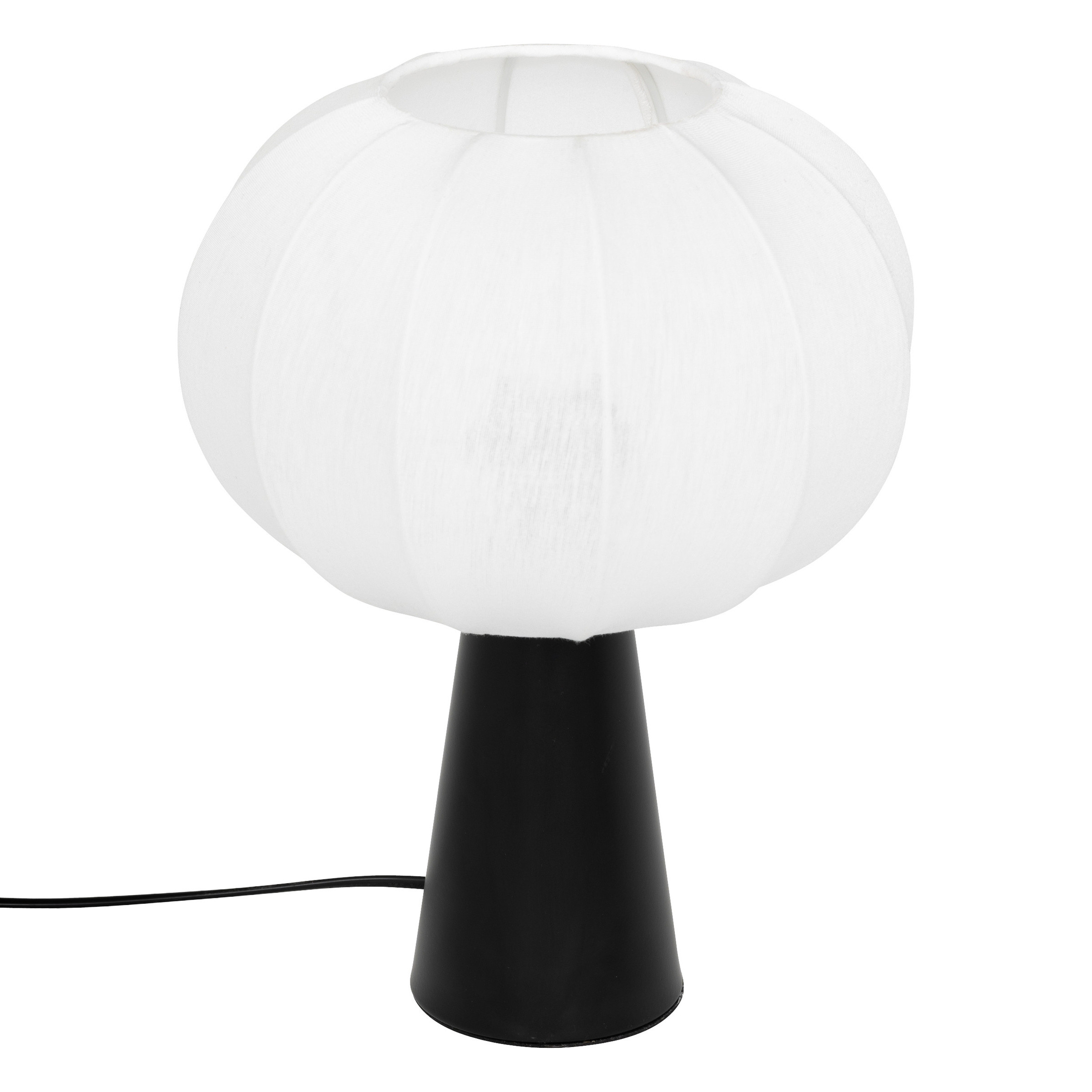 Lampka nocna TOBIE z bawełnianym abażurem, Ø 25 cm