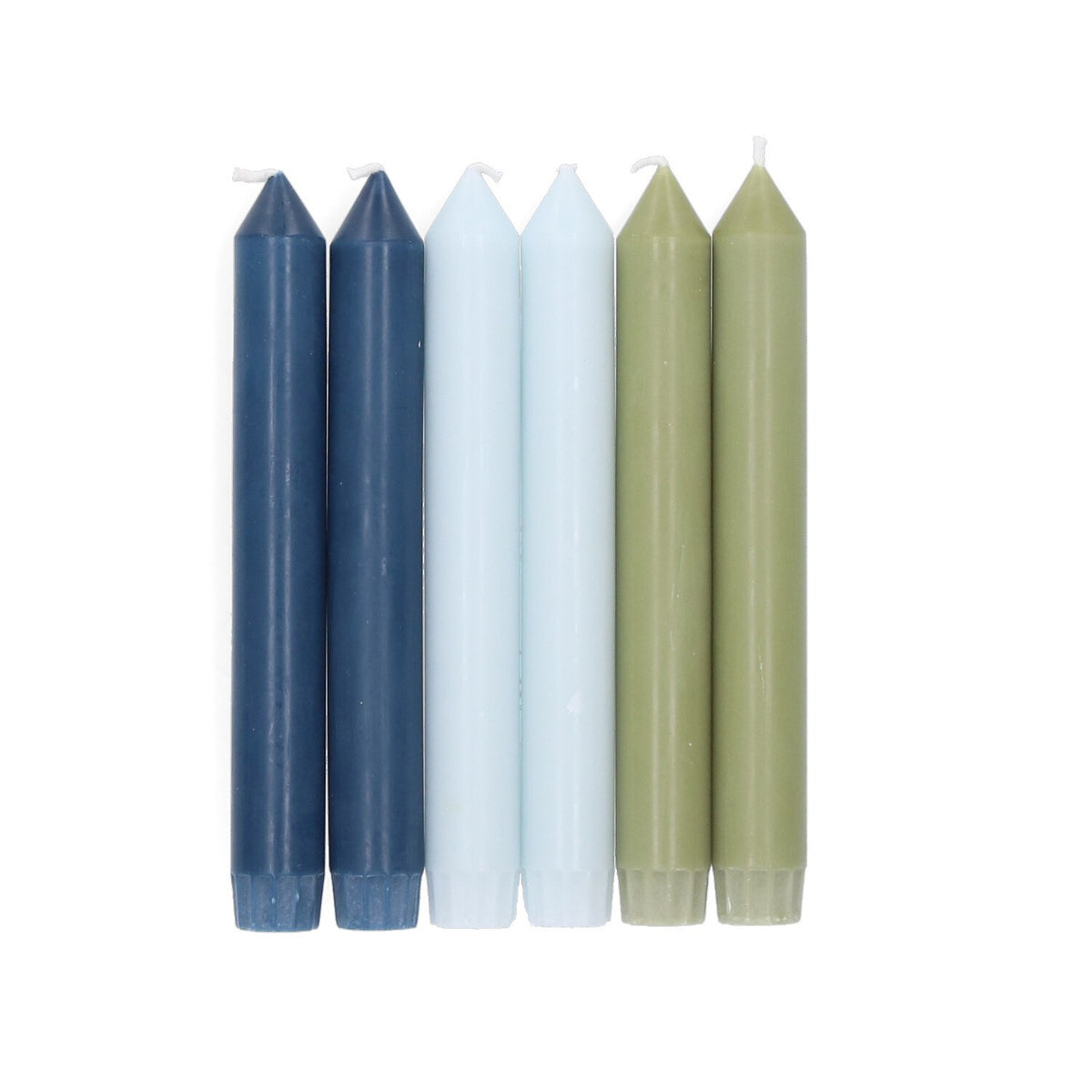 Return to Sender Dinerkaarsen 17 cm - Set met 3 kleuren - Petrol
