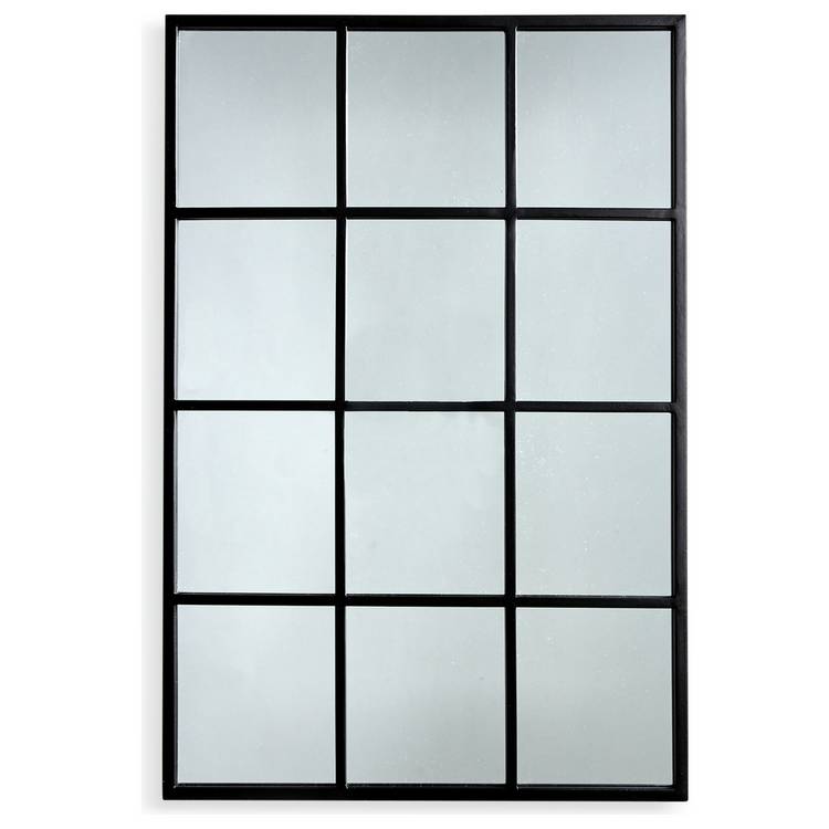 Habitat Iron Window Pane Mirror Frame