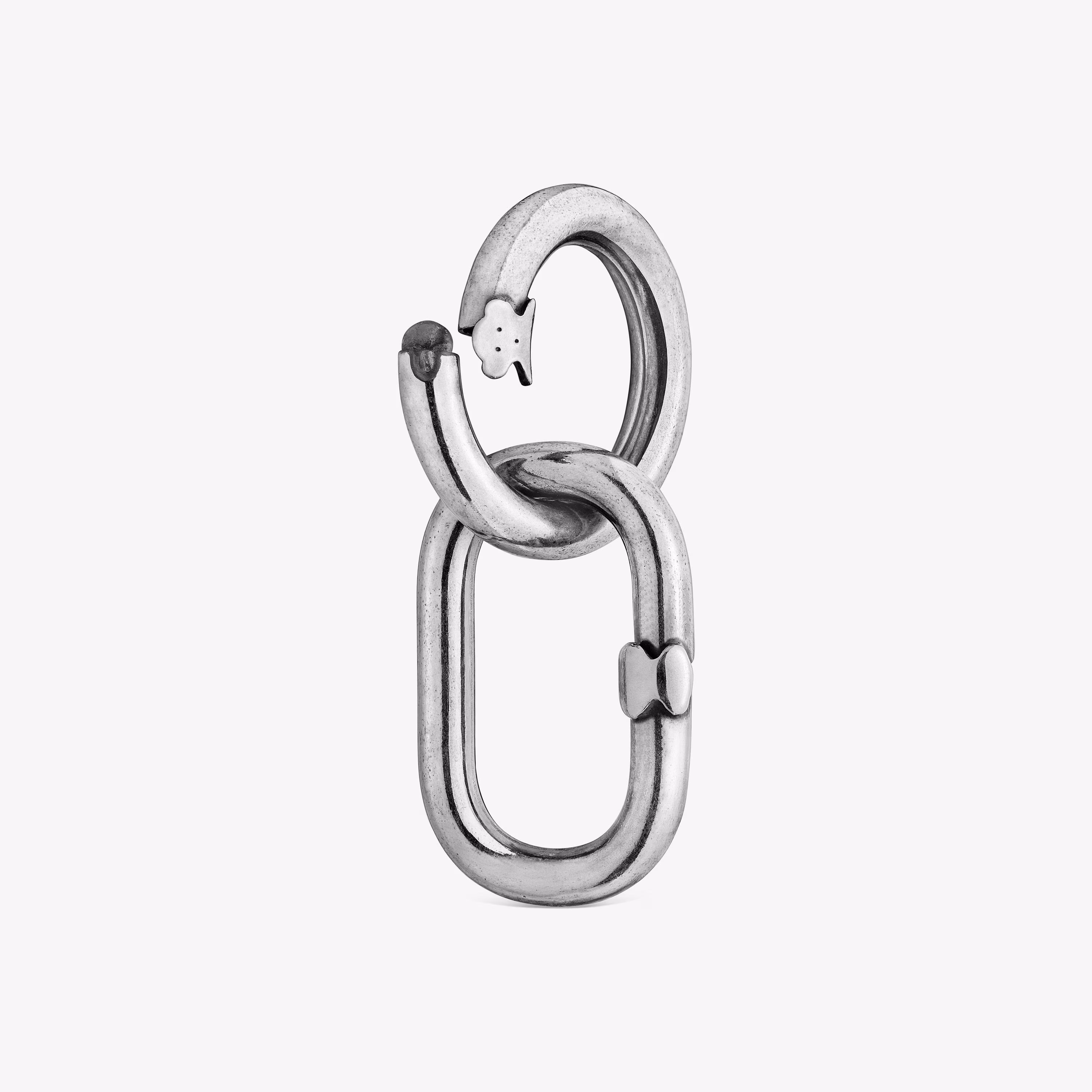 Colgante anillas de plata Hold Man
