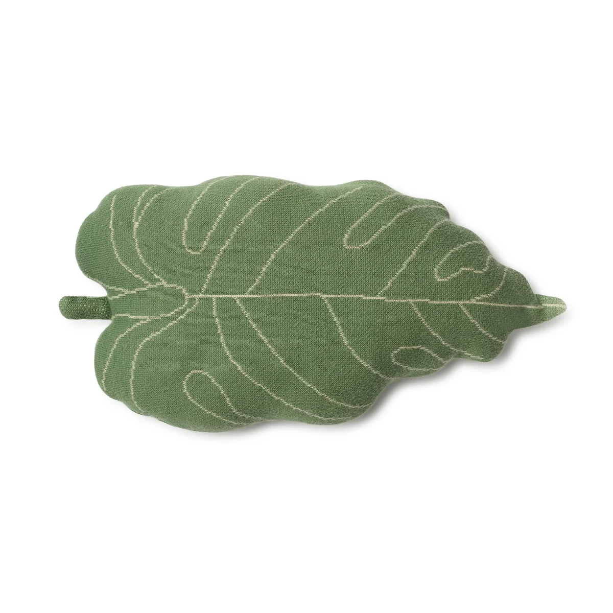 Lorena Canals - Gestricktes Kissen Baby Leaf, grün