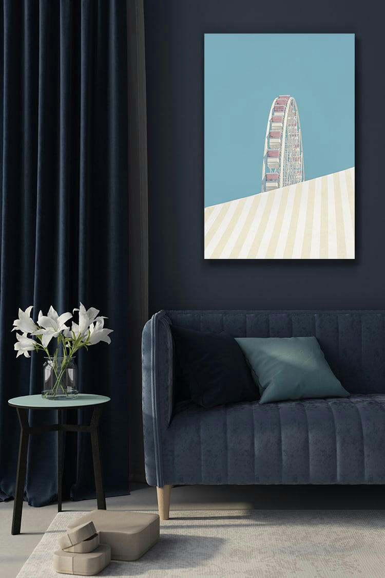 GÉOMÉTRIE FESTIVE - Photographie d'art de Laura Sanchez 60x90 cm sur alu