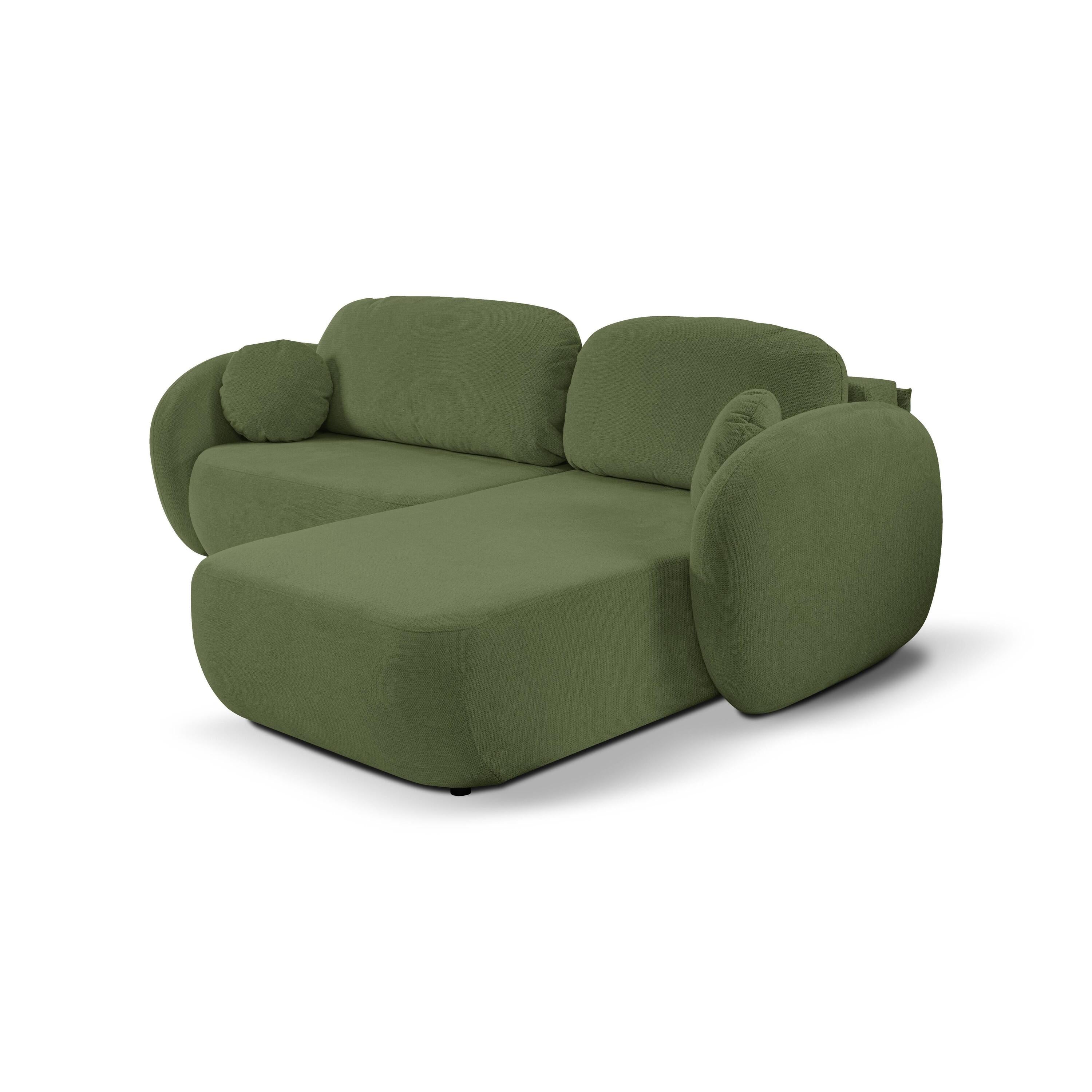 by fonQ Orin Hoekbank Rechts met Slaapfunctie - Chenille - Groen