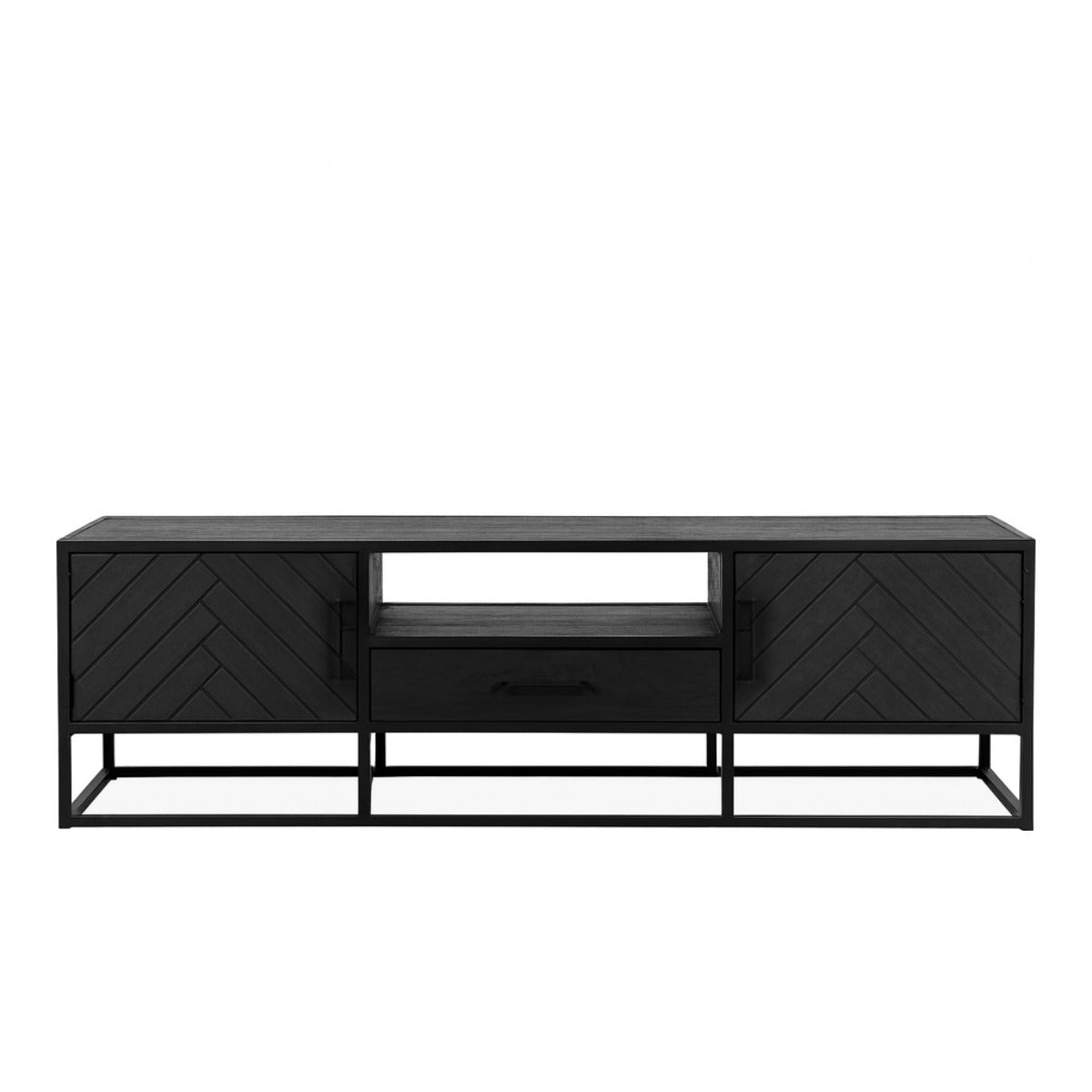 StarFurn Tv-meubel New York - Zwart Hout - 165x45x50cm