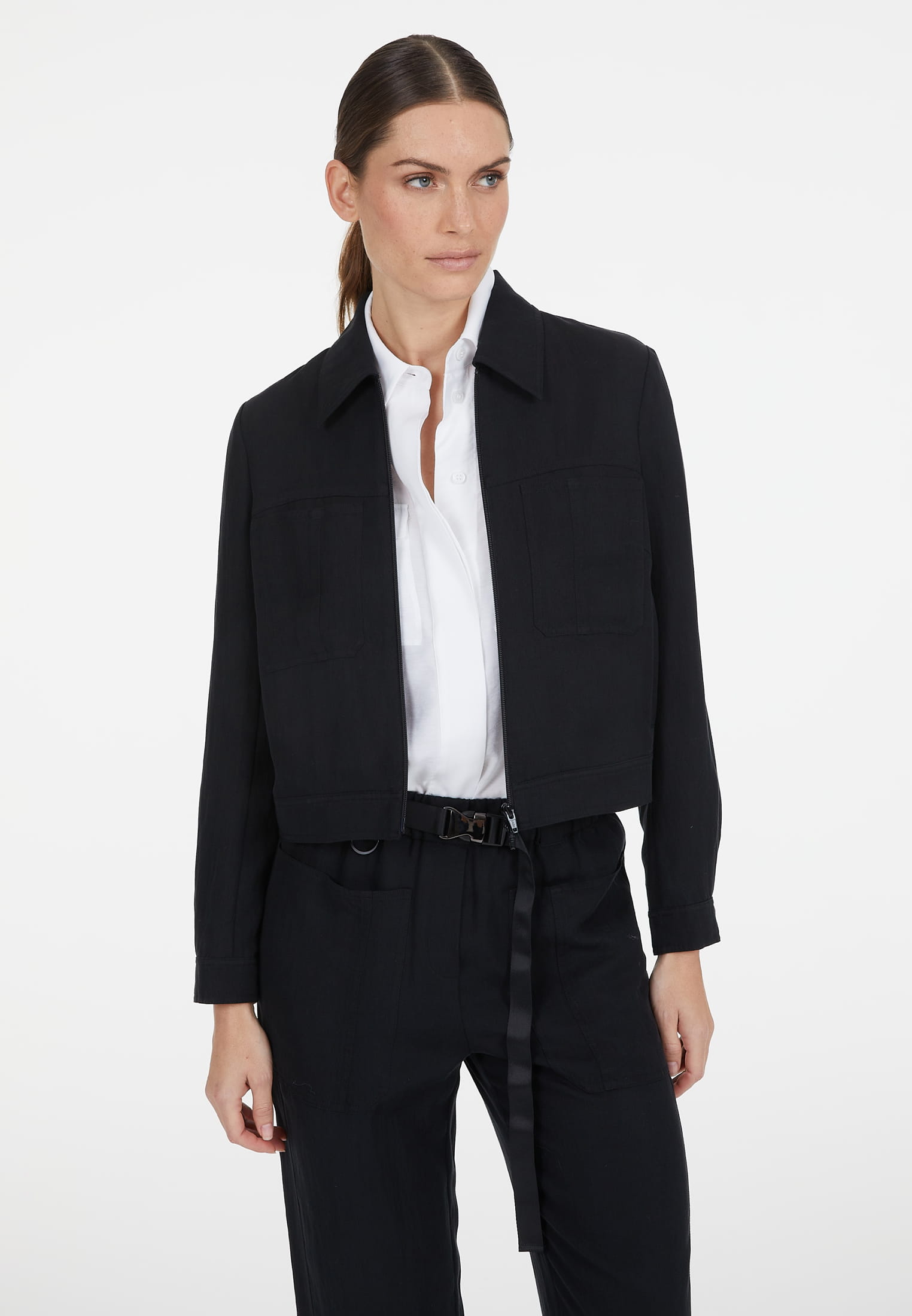 Jacke aus Tencel-Twill