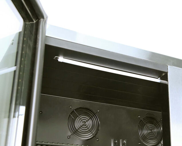 Gasmate Premium Glass Bar Fridge187L - 2 Door