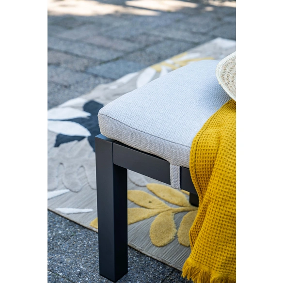 Sitzbank »Elati«, Aluminium, 2-Sitzer, BxTxH: 120 x 45 x 44 cm, carbon black/valley sand