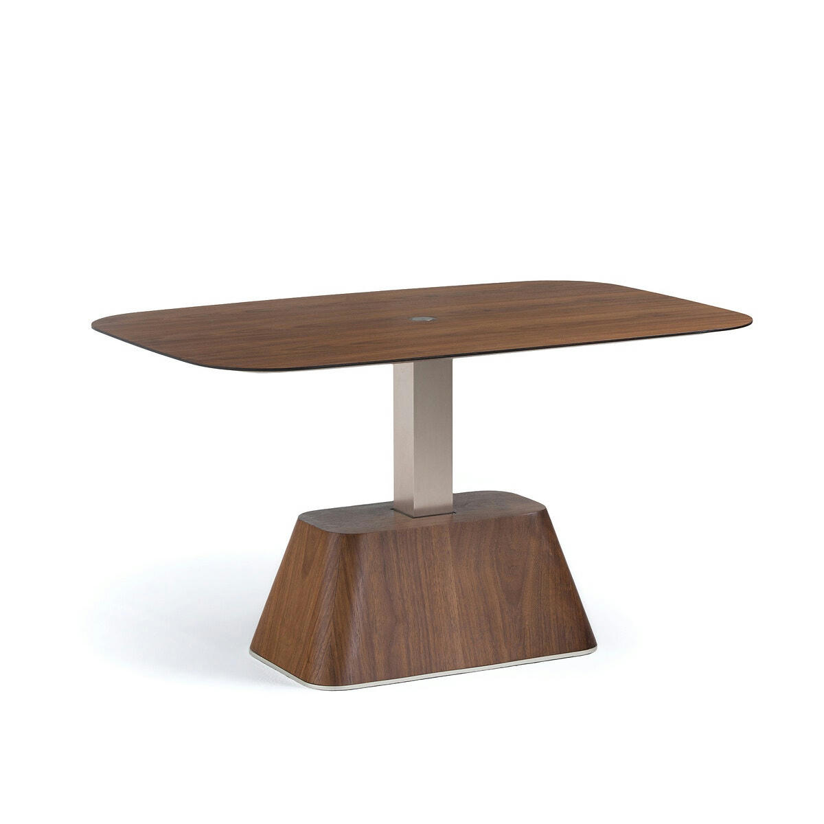 Table up & down rectangulaire en noyer, Alteza