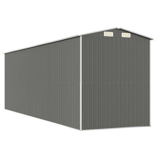NNEVL Garden Shed Light Grey 192x606x223 cm Galvanised Steel