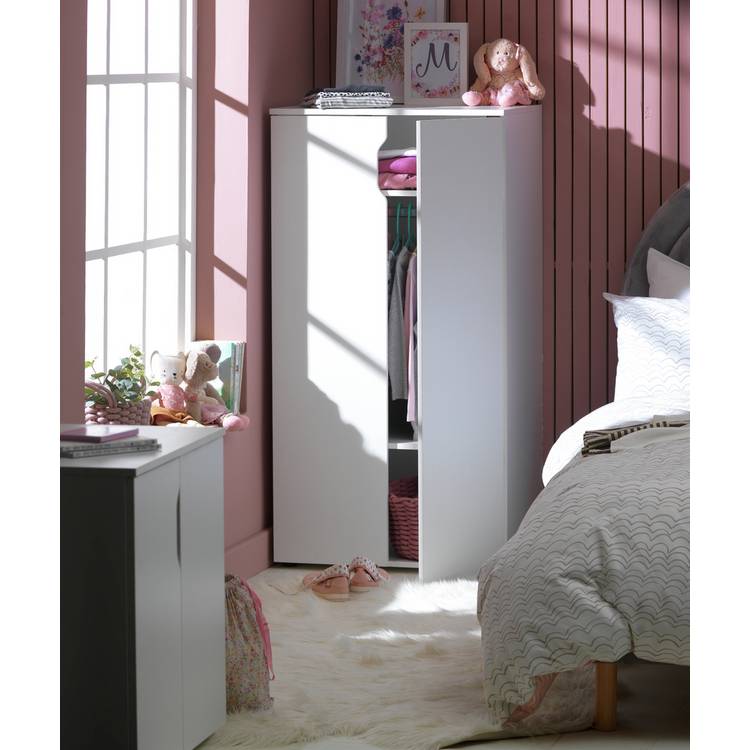 Habitat Pod 2 Door Short Wardrobe - White