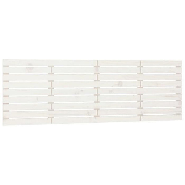 824749 vidaXL Tête de lit murale Blanc 166x3x63 cm Bois massif de pin
