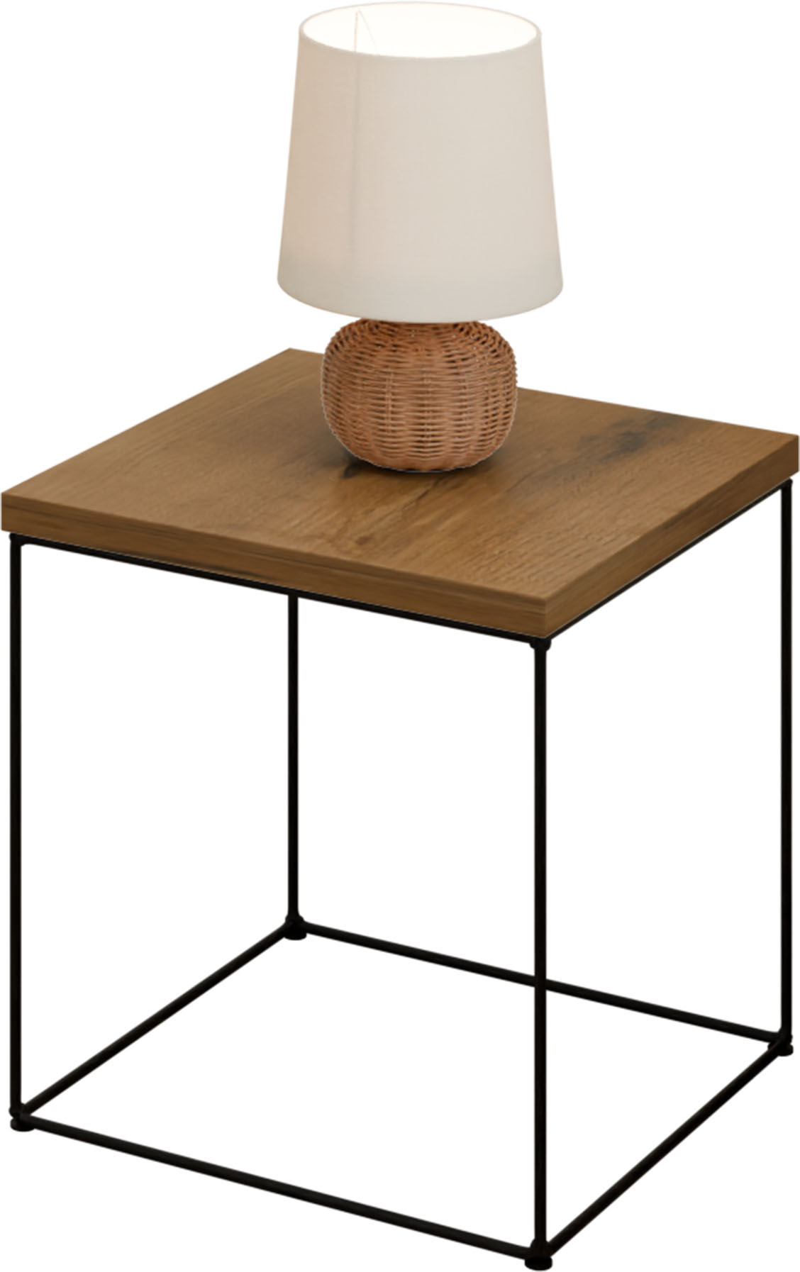 Kawowy Stoliczek Druciany Loft Industrial Czarny