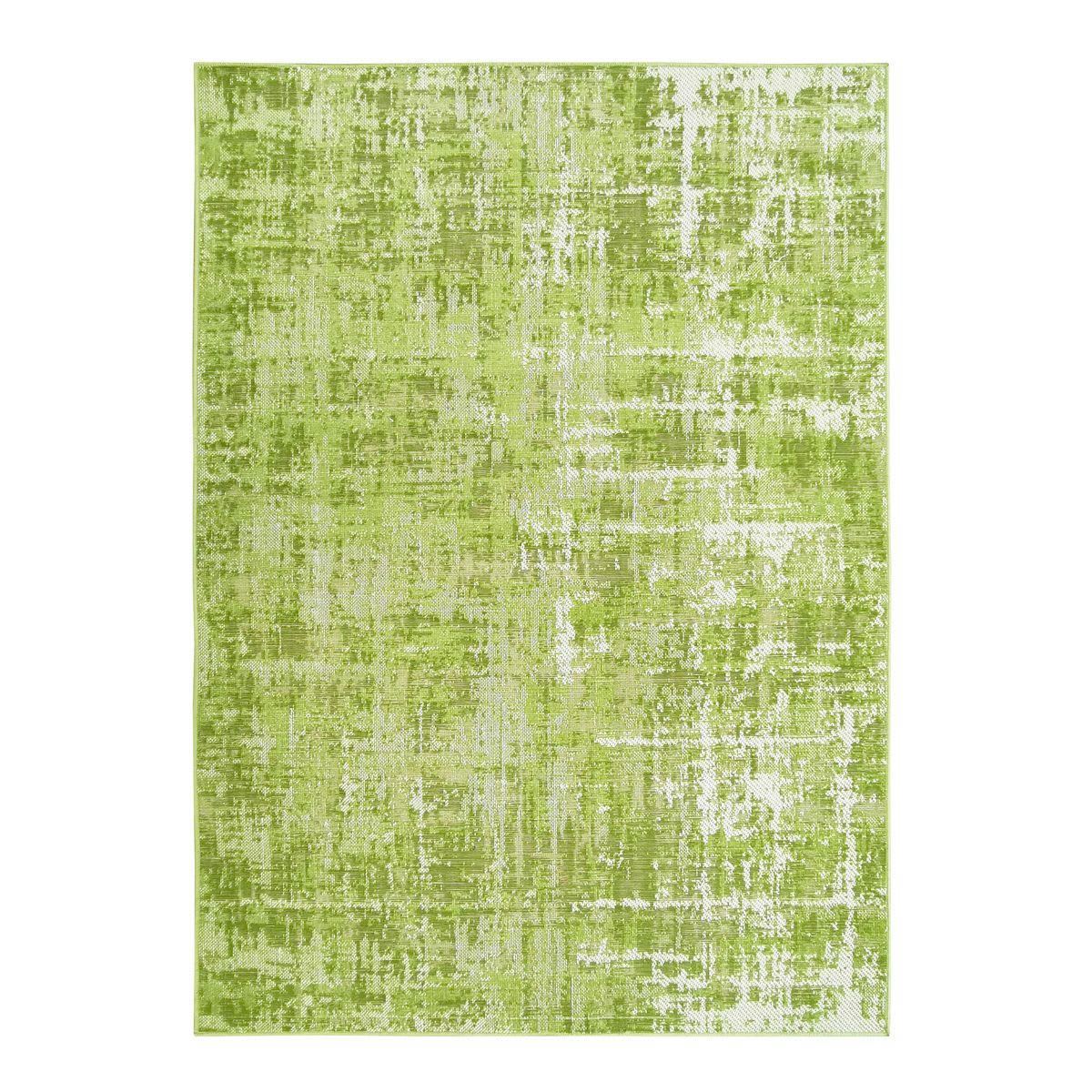 STELLE - Tapis effet patiné vintage vert 160x230