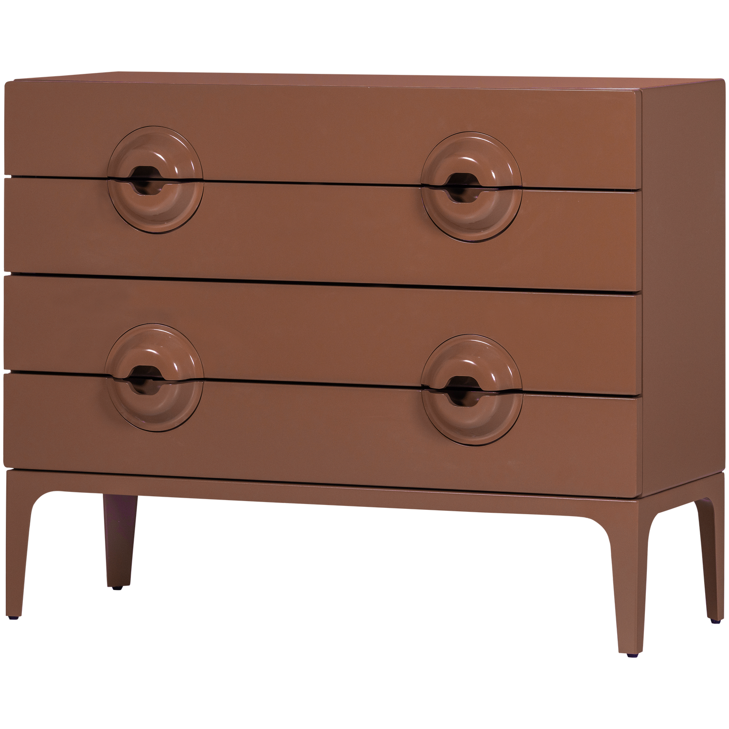 WOOOD Merge Ladekast Commode - Hout - Oud Roze - 89x110x44
