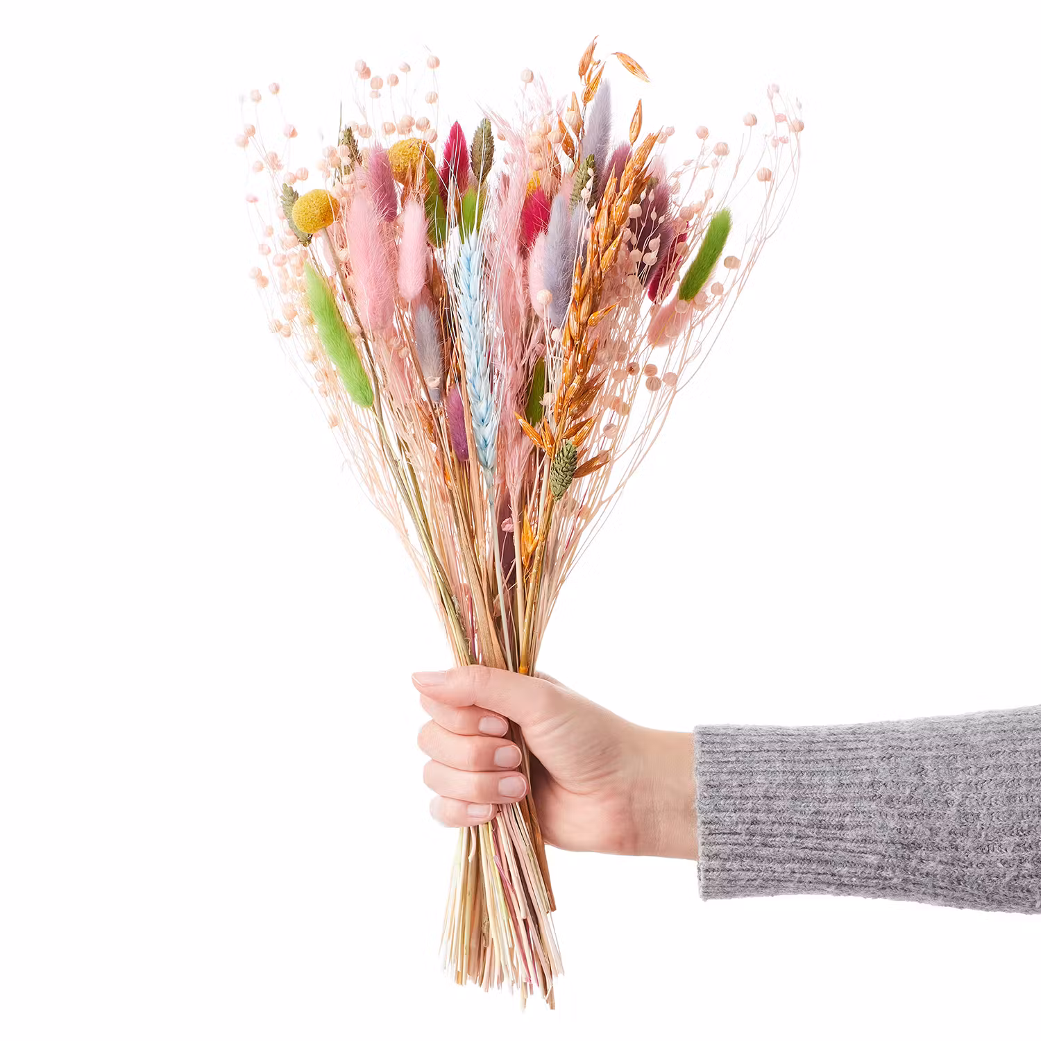 FLOWER MARKET Trockenblumen 6er-Set Blumenstrauß