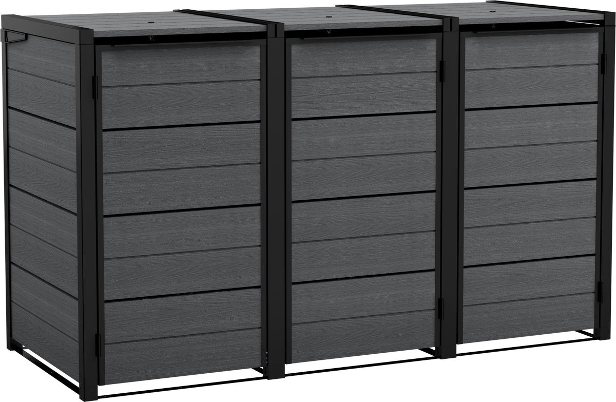 Keter Hide Away Containerberging - 3x 240L - Antraciet