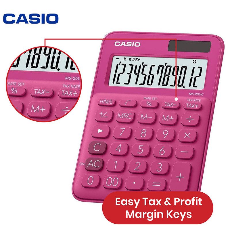 Casio Calculator MS-20UC-RD