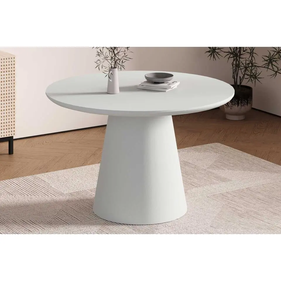 Ronde eettafel Tavares - &Oslash;120x77cm - ecru