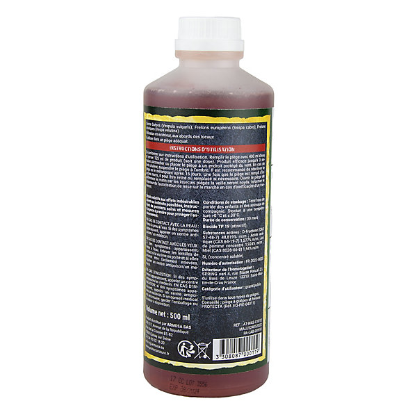 Appât liquide piège à guêpes et frelons 500ml PROTECTA