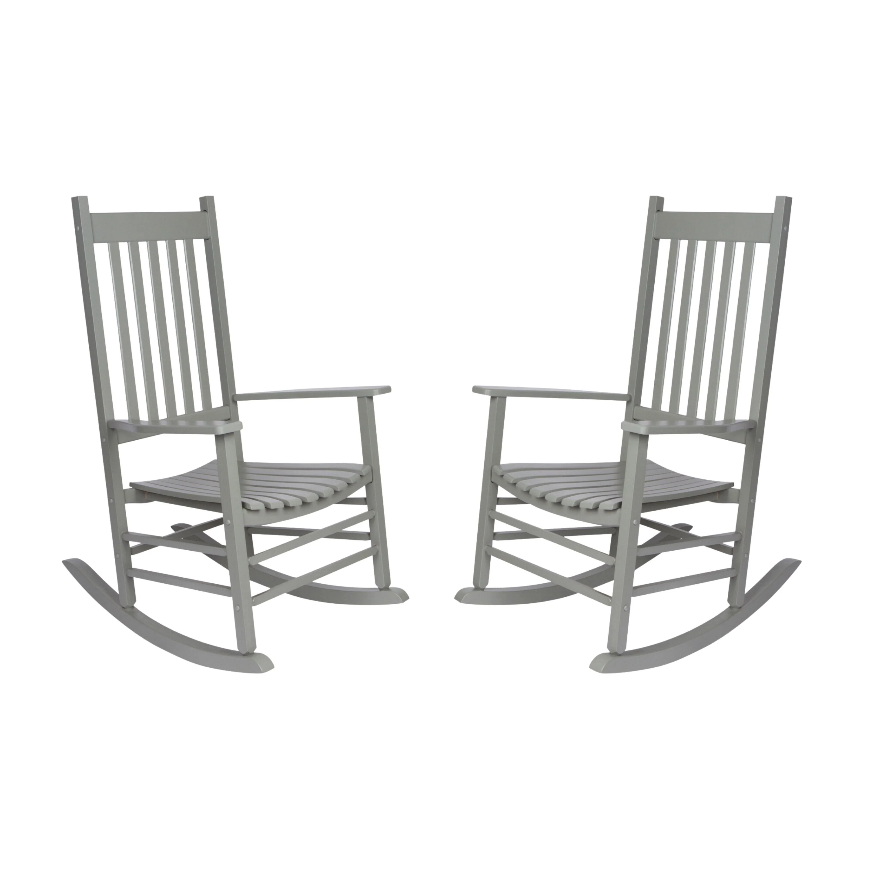 Heritage Solid Wood Outdoor Patio Rocking Chair Rocker (Set of 2)