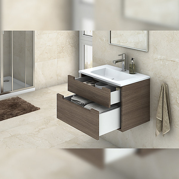 Emuca Tiroir extérieur Concept 30kg hauteur 138mm, profondeur 500mm, Acier, Peint en blanc
