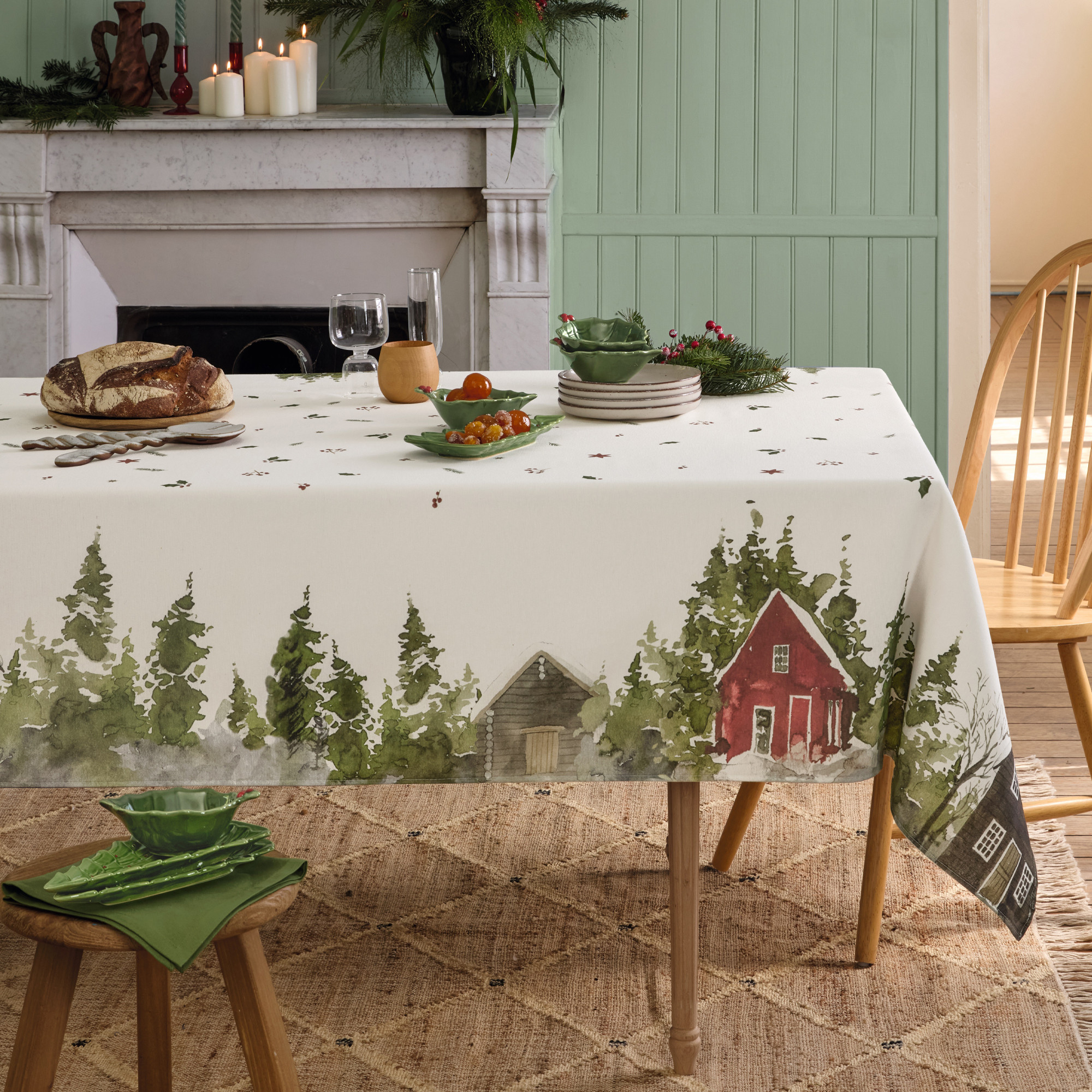 Lot de 4 serviettes de tableForêt Noire