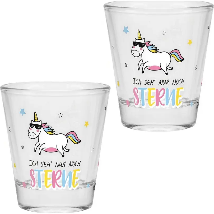 Schnapsglas Sterne